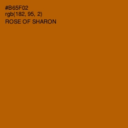 #B65F02 - Rose of Sharon Color Image