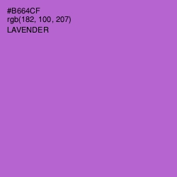 #B664CF - Lavender Color Image