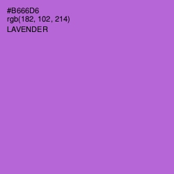 #B666D6 - Lavender Color Image