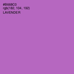 #B668C0 - Lavender Color Image