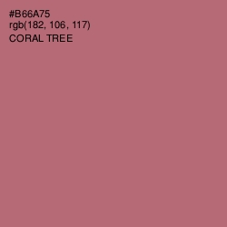 #B66A75 - Coral Tree Color Image