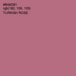 #B66D81 - Turkish Rose Color Image