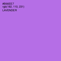 #B66EE7 - Lavender Color Image