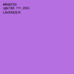 #B66FE0 - Lavender Color Image
