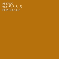 #B6700C - Pirate Gold Color Image