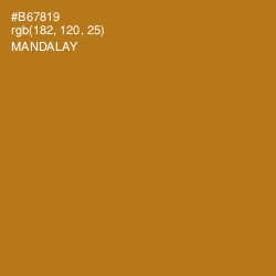 #B67819 - Mandalay Color Image