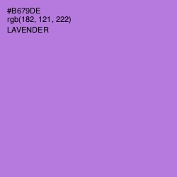 #B679DE - Lavender Color Image