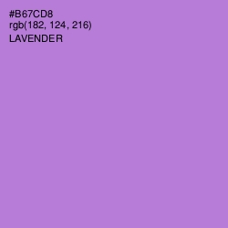 #B67CD8 - Lavender Color Image