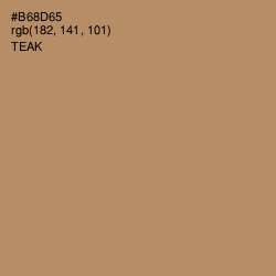 #B68D65 - Teak Color Image