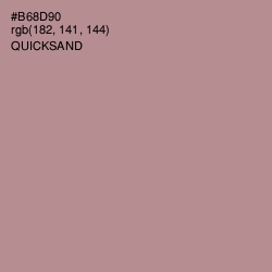 #B68D90 - Quicksand Color Image
