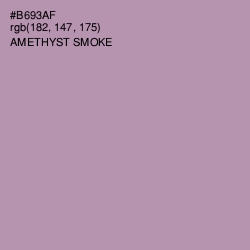 #B693AF - Amethyst Smoke Color Image