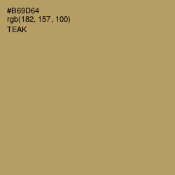 #B69D64 - Teak Color Image