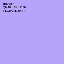 #B6A3FA - Biloba Flower Color Image