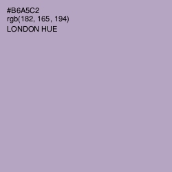 #B6A5C2 - London Hue Color Image