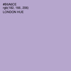 #B6A6CE - London Hue Color Image