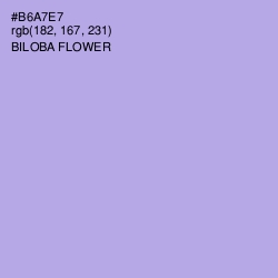 #B6A7E7 - Biloba Flower Color Image