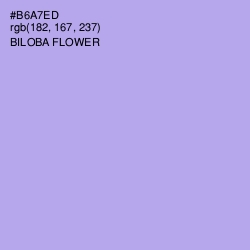 #B6A7ED - Biloba Flower Color Image
