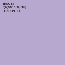 #B6A8CF - London Hue Color Image