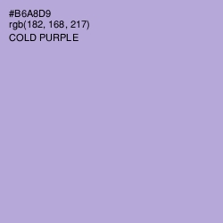 #B6A8D9 - Cold Purple Color Image