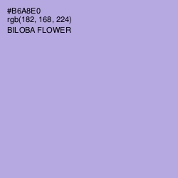 #B6A8E0 - Biloba Flower Color Image