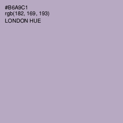 #B6A9C1 - London Hue Color Image