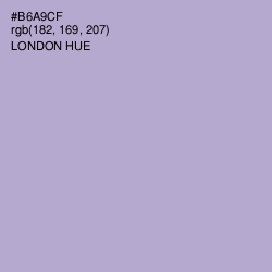 #B6A9CF - London Hue Color Image