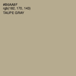 #B6AA8F - Taupe Gray Color Image