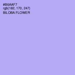 #B6AAF7 - Biloba Flower Color Image