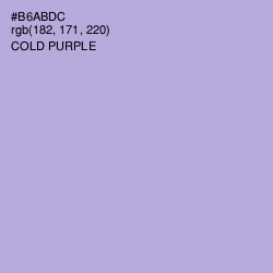 #B6ABDC - Cold Purple Color Image