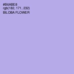 #B6ABE8 - Biloba Flower Color Image