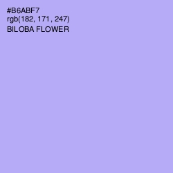 #B6ABF7 - Biloba Flower Color Image