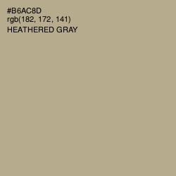 #B6AC8D - Heathered Gray Color Image