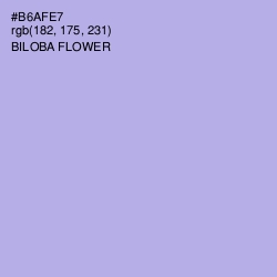 #B6AFE7 - Biloba Flower Color Image