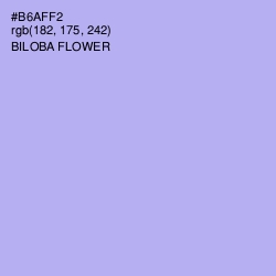 #B6AFF2 - Biloba Flower Color Image