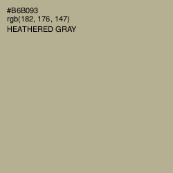 #B6B093 - Heathered Gray Color Image