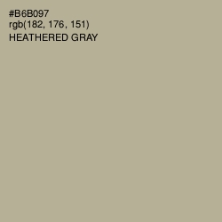 #B6B097 - Heathered Gray Color Image