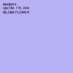 #B6B0F4 - Biloba Flower Color Image