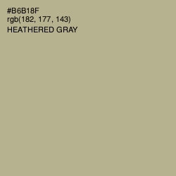 #B6B18F - Heathered Gray Color Image