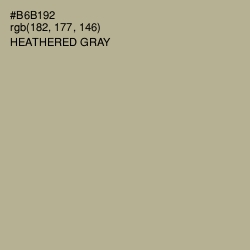 #B6B192 - Heathered Gray Color Image