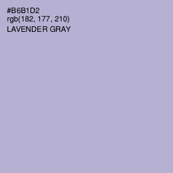 #B6B1D2 - Lavender Gray Color Image