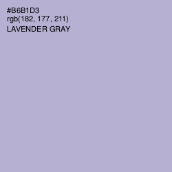 #B6B1D3 - Lavender Gray Color Image