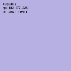 #B6B1E2 - Biloba Flower Color Image