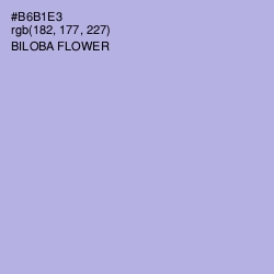 #B6B1E3 - Biloba Flower Color Image