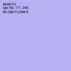 #B6B1F0 - Biloba Flower Color Image