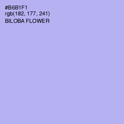 #B6B1F1 - Biloba Flower Color Image