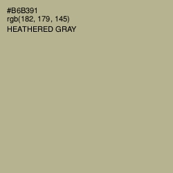 #B6B391 - Heathered Gray Color Image