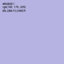 #B6B3E1 - Biloba Flower Color Image