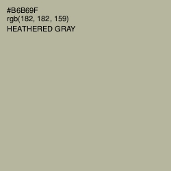 #B6B69F - Heathered Gray Color Image