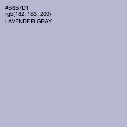 #B6B7D1 - Lavender Gray Color Image