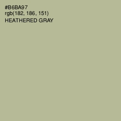 #B6BA97 - Heathered Gray Color Image